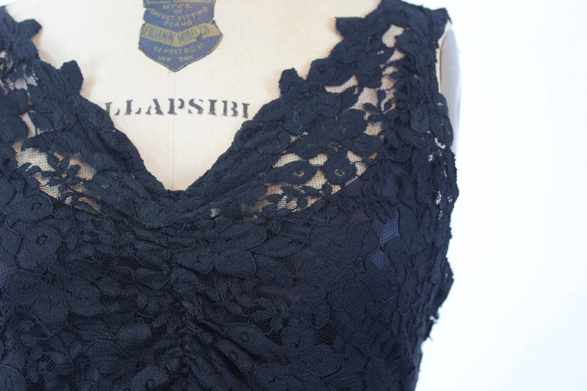 1920s BLACK LACE dress and bolero xs | new winter