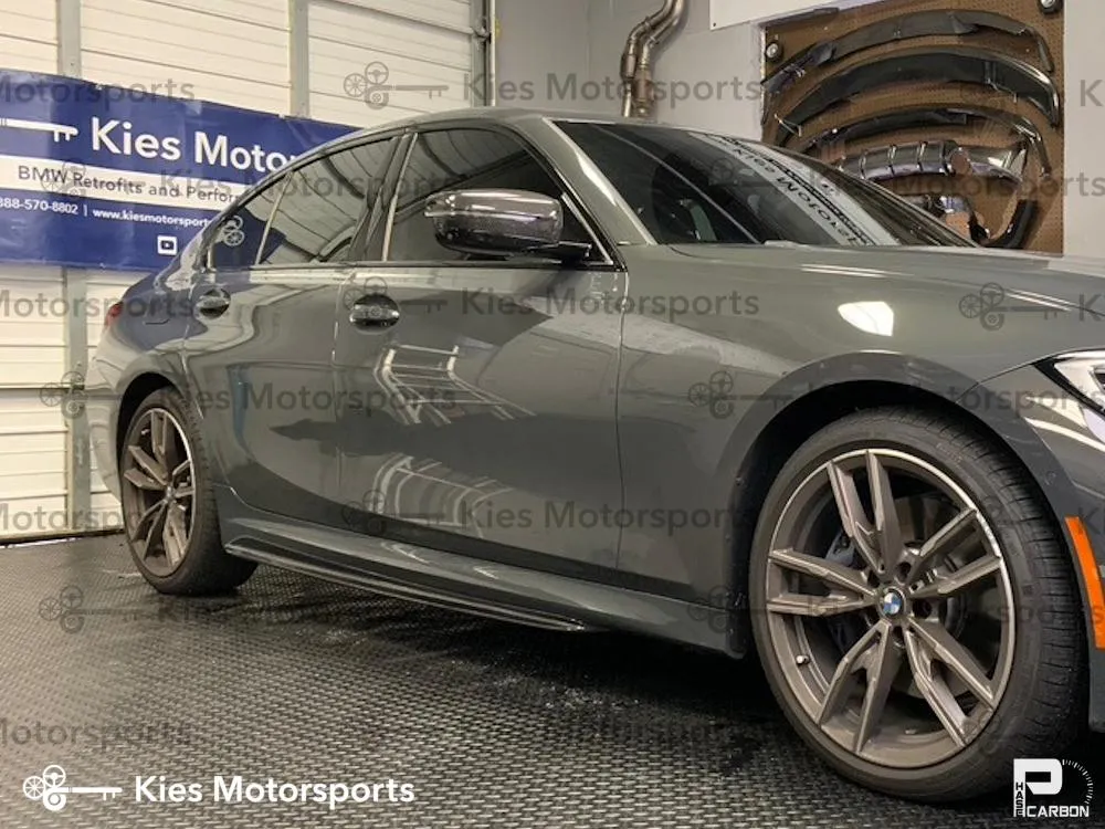 2019-2022 BMW 3 Series (G20) Performance Inspired Carbon Fiber Side Skirt Extensions