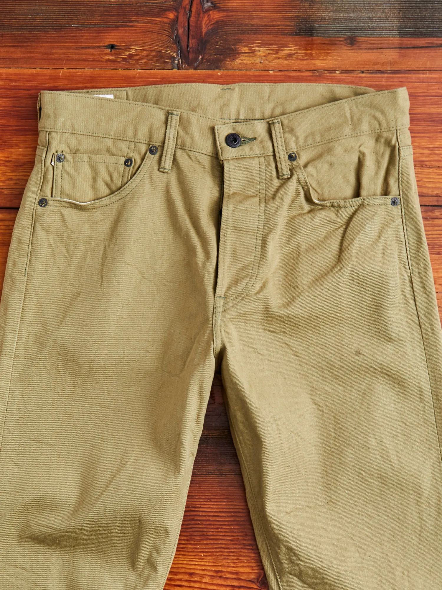 206-BRD Selvedge "British Drill" Katsuragi Pant in Beige