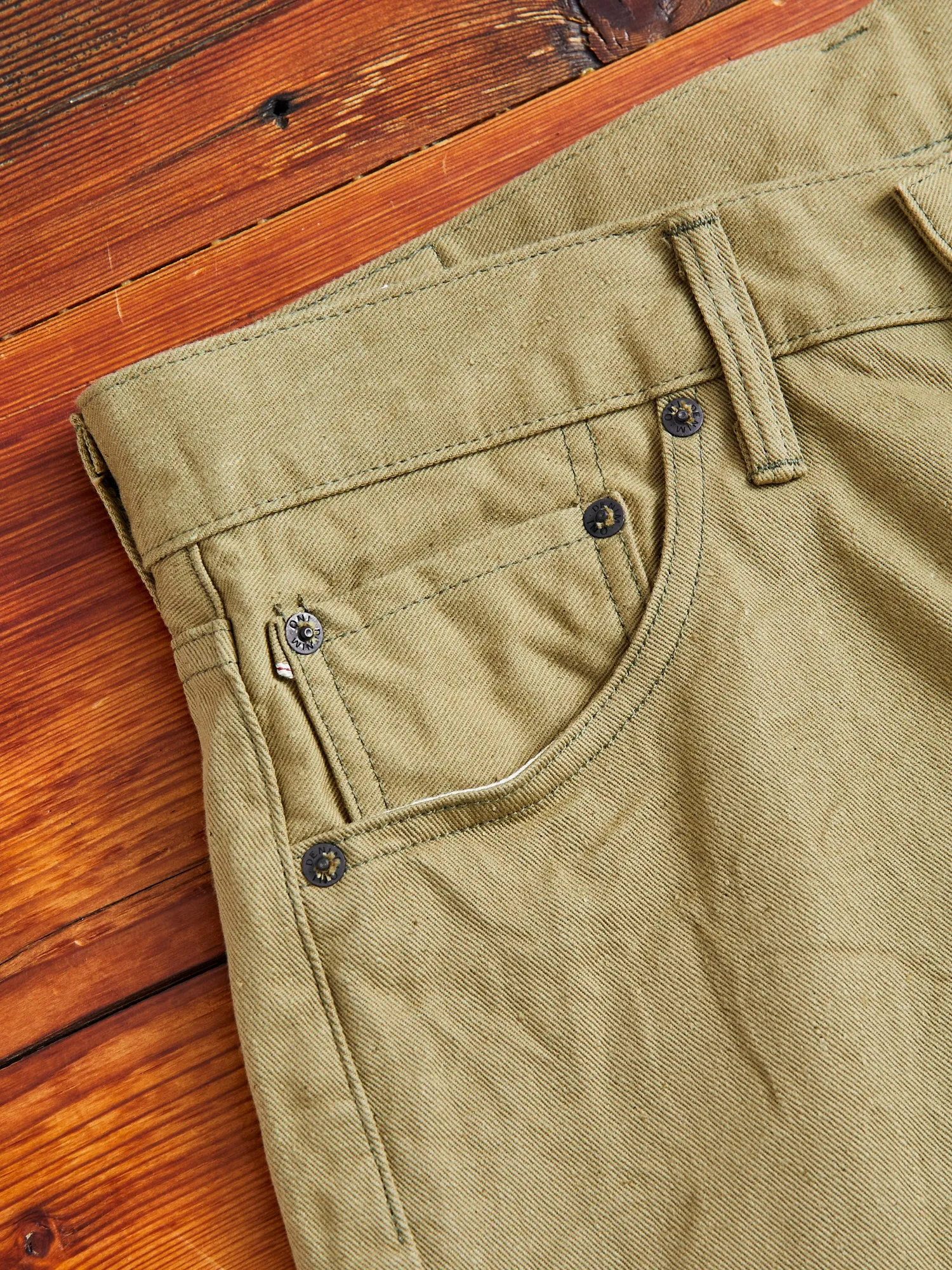 206-BRD Selvedge "British Drill" Katsuragi Pant in Beige