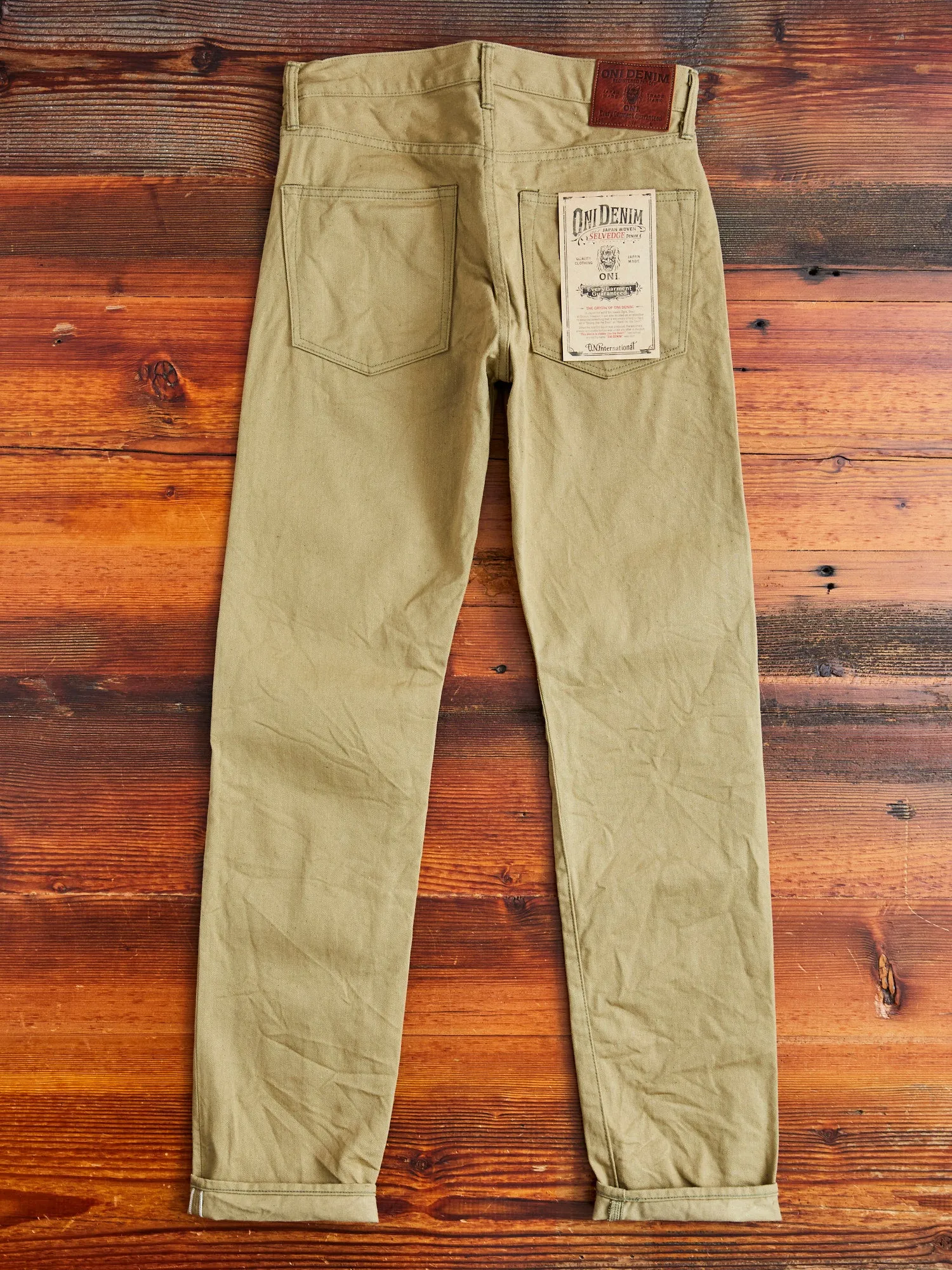 206-BRD Selvedge "British Drill" Katsuragi Pant in Beige