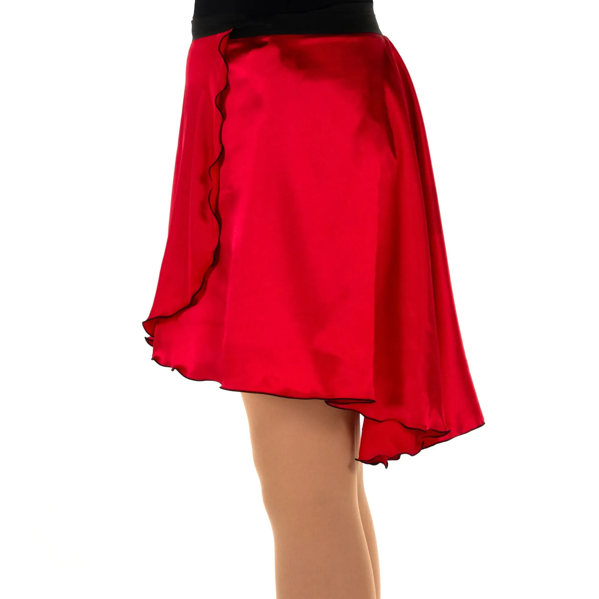 331 Figure Skating Satin Dance Wrap Skirt