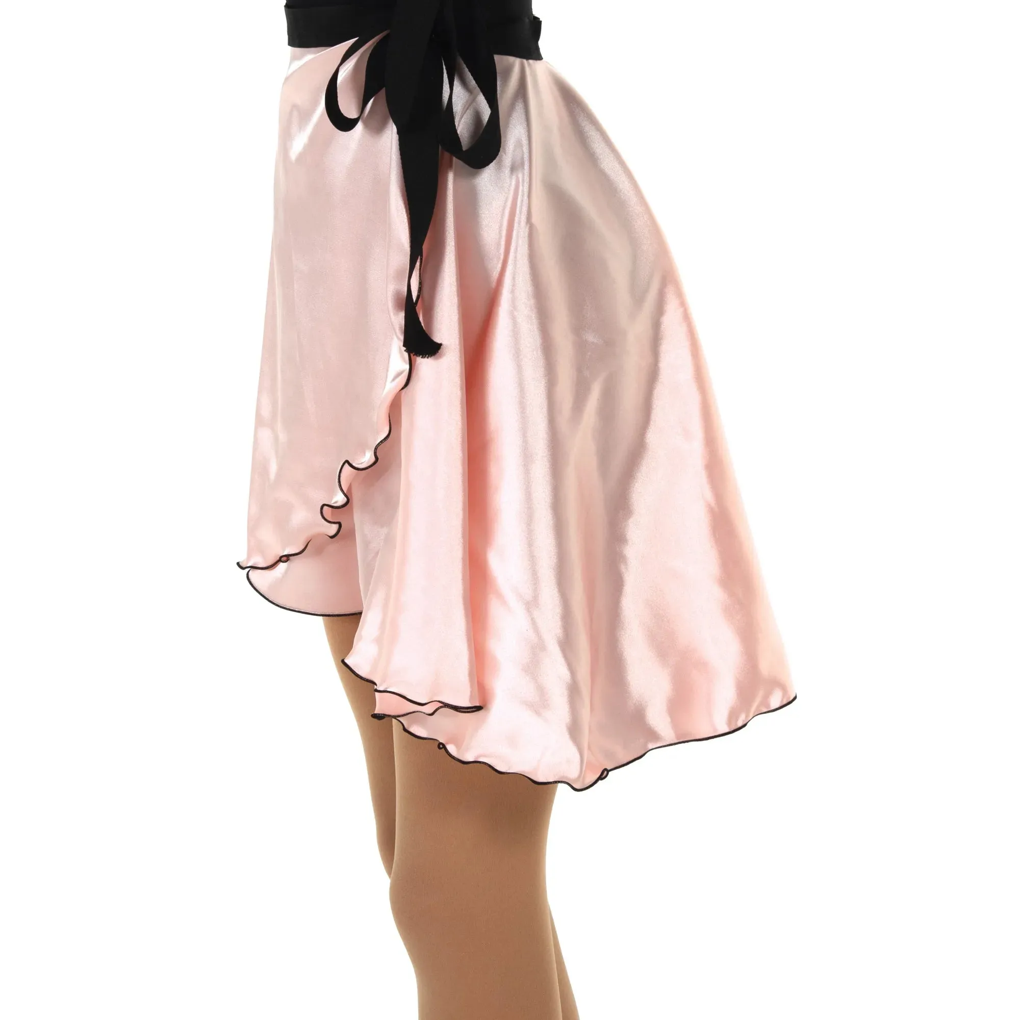 331 Figure Skating Satin Dance Wrap Skirt