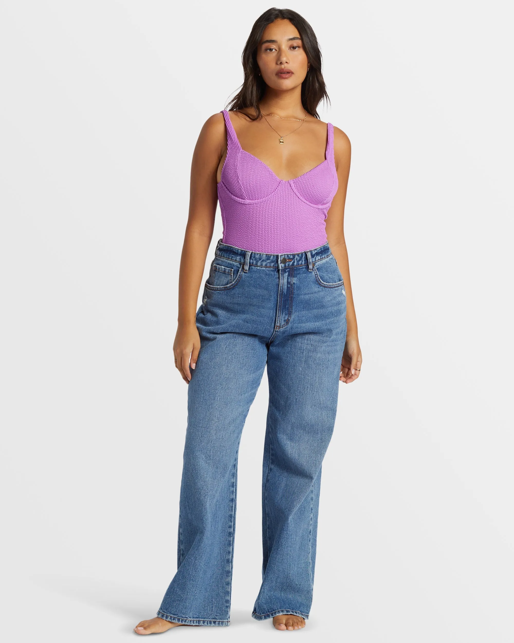 Aaliyah Baggy Denim Pant - Medium Denim