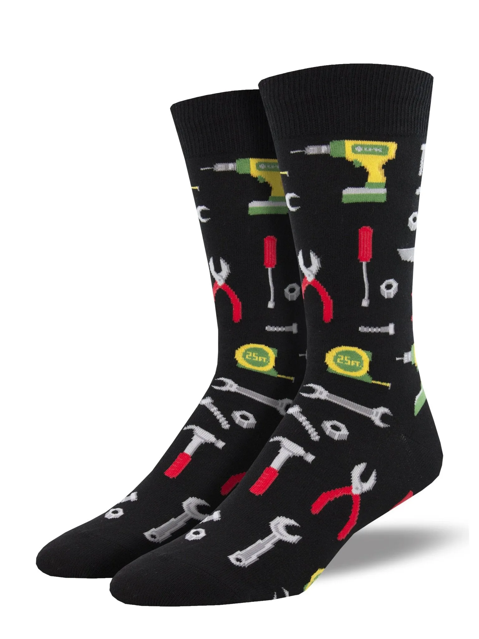 All Fixed! Tools (Black) Men's Crew Socks