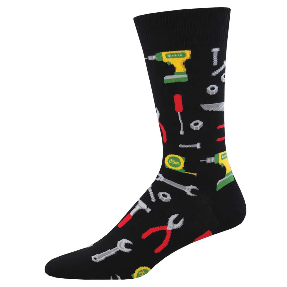 All Fixed! Tools (Black) Men's Crew Socks