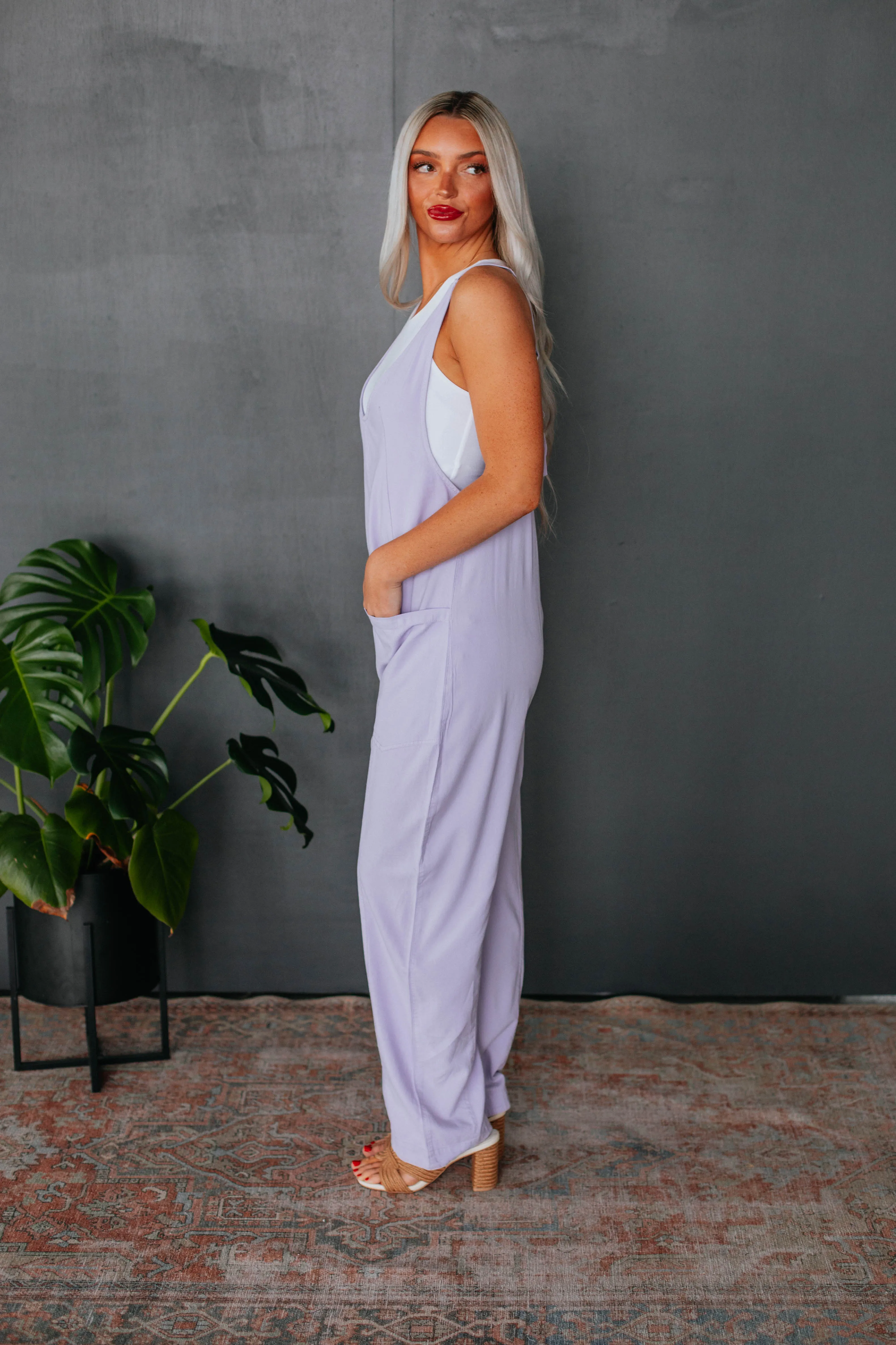 Allison Jumpsuit - Lavender