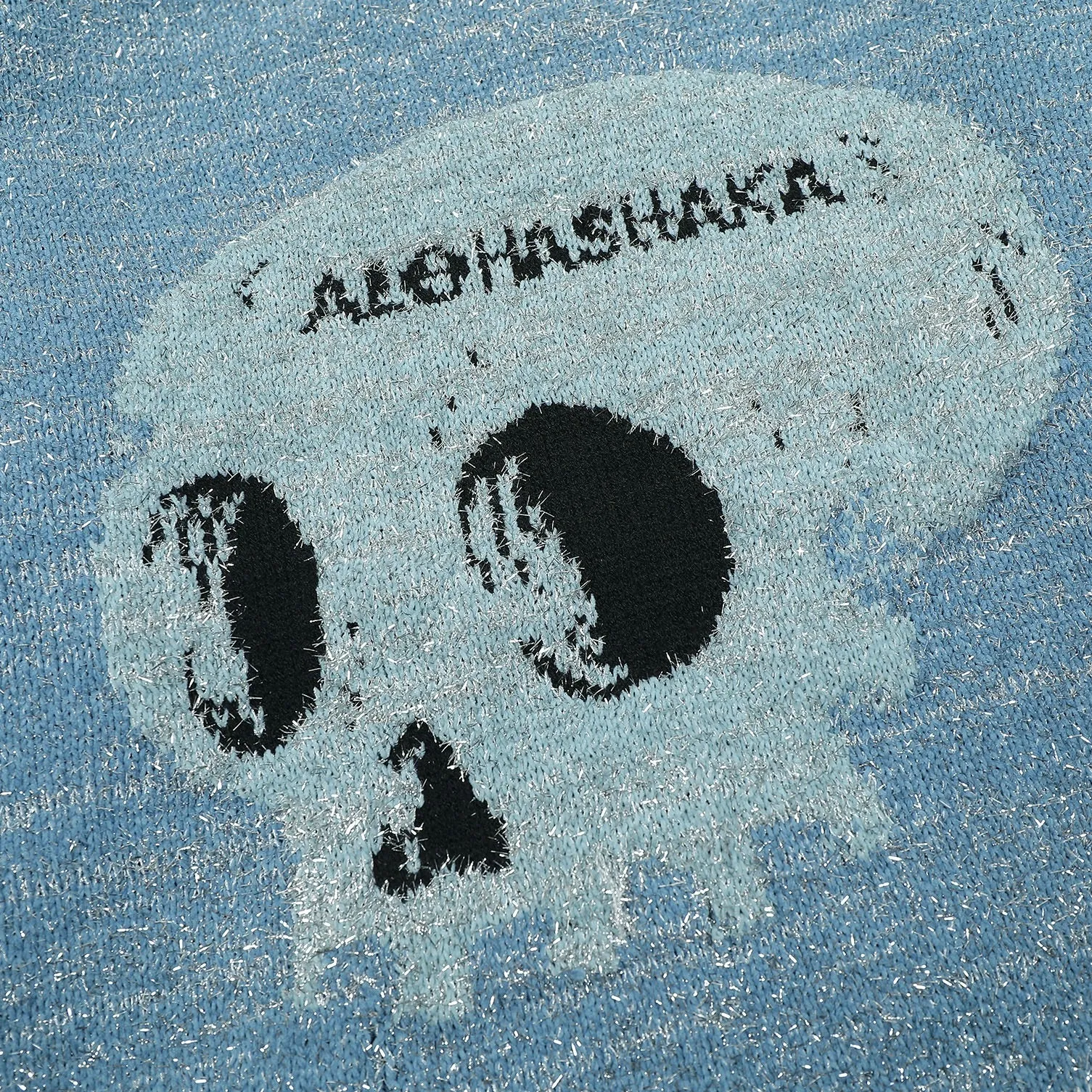 Aloha Shaka Silver Fur Skull Sweater