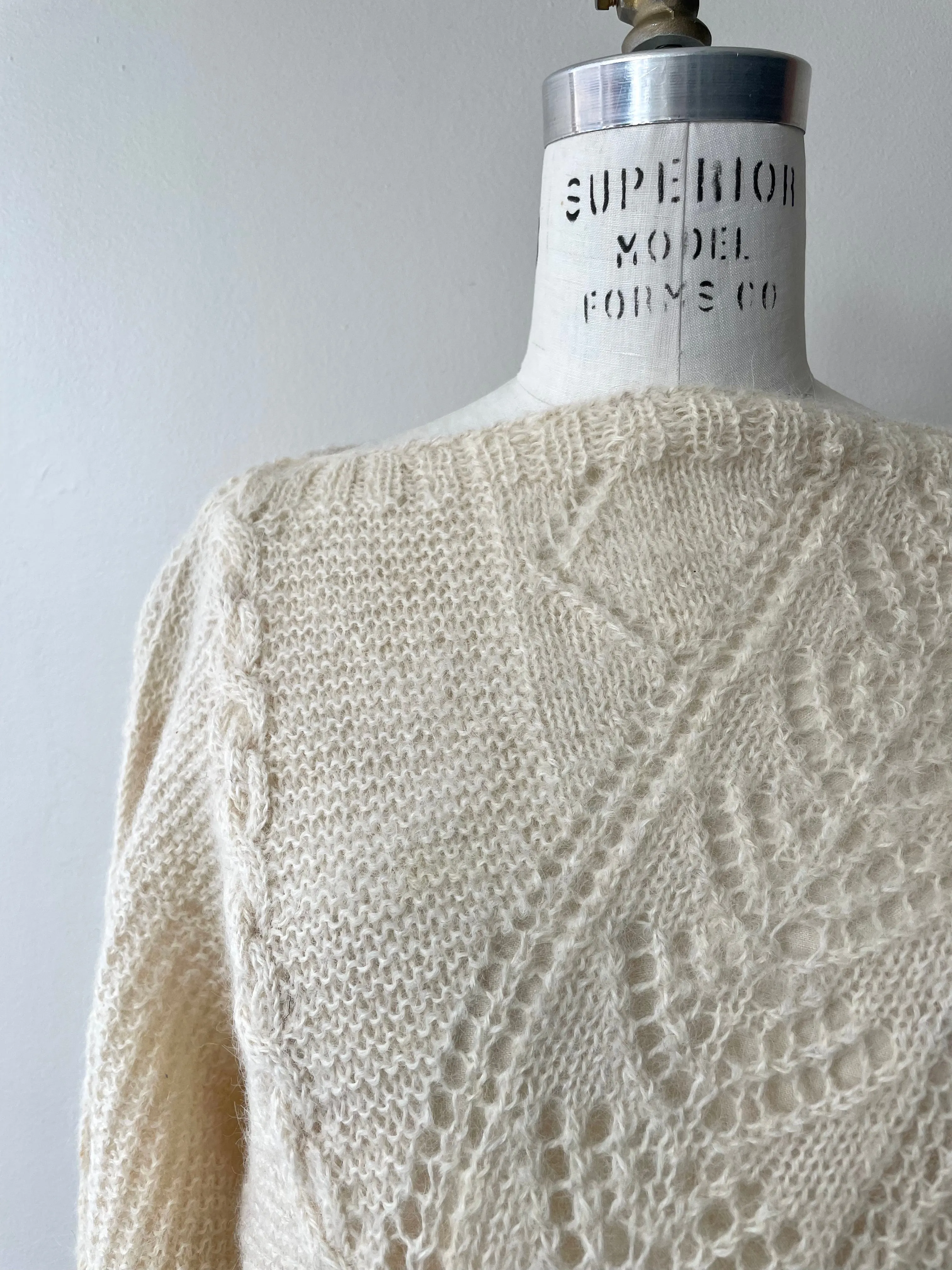 Alpaca Lace Knit Sweater | 1970s