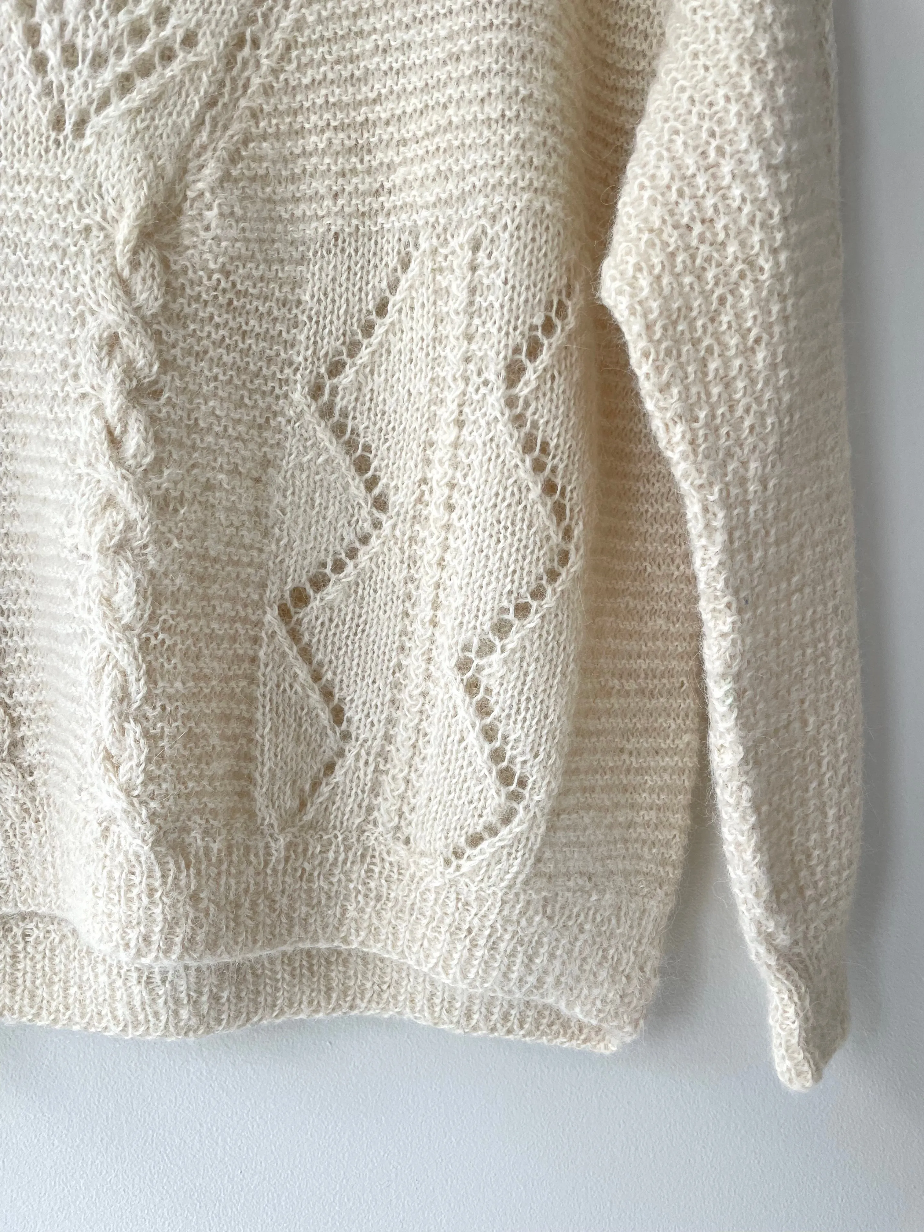 Alpaca Lace Knit Sweater | 1970s