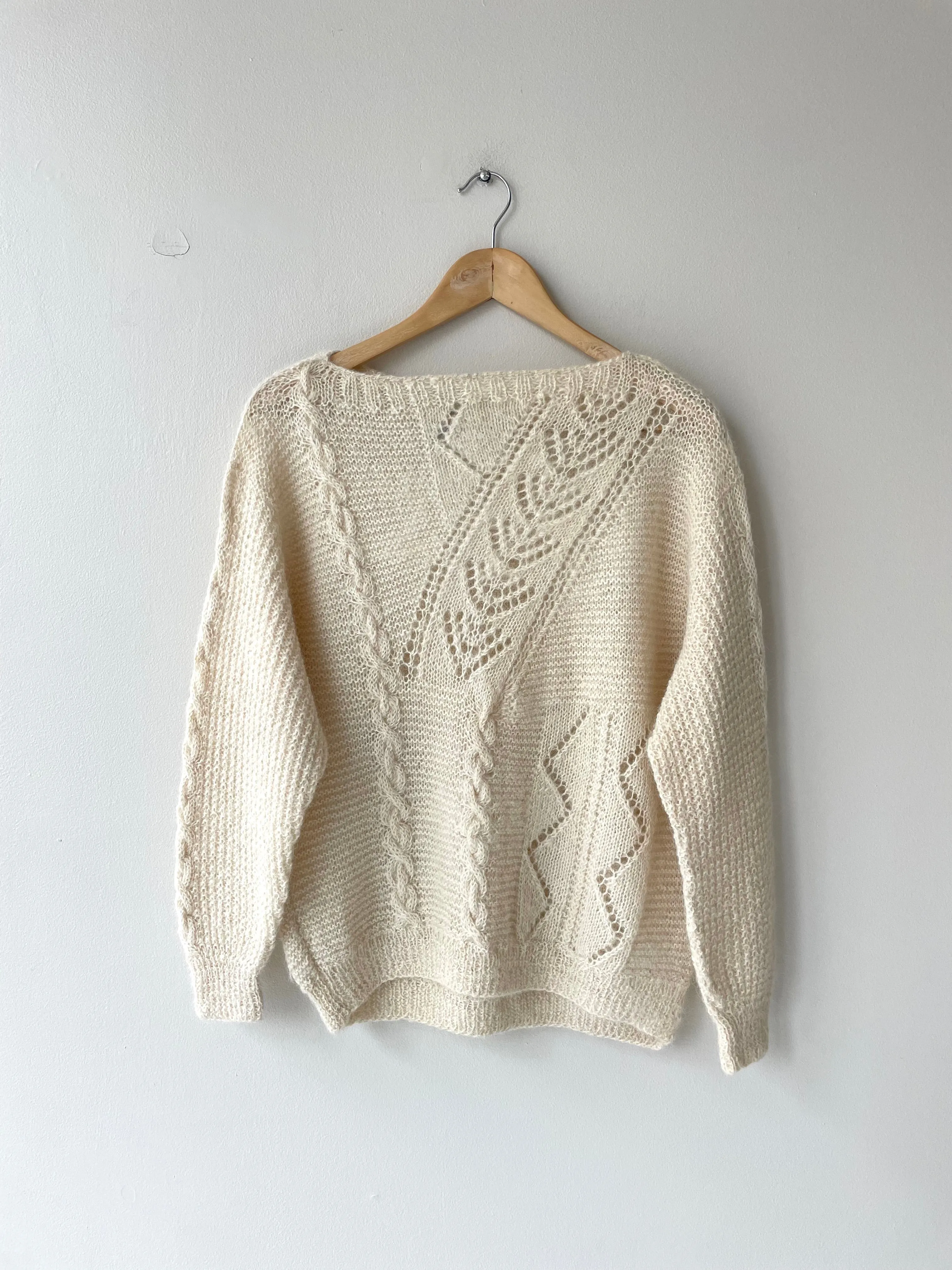 Alpaca Lace Knit Sweater | 1970s