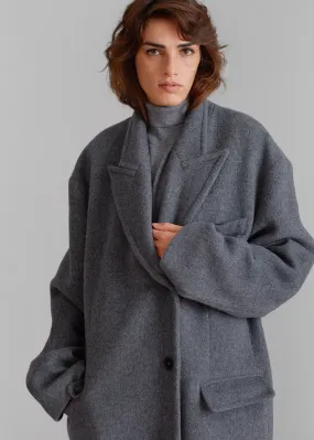 Anya Oversized Coat - Charcoal