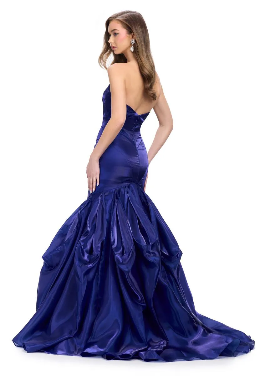 ASHLEYlauren Strapless Organza Prom Dress 11733