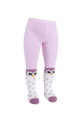 Baby Girl Tights Owl Purple (9-12mths)