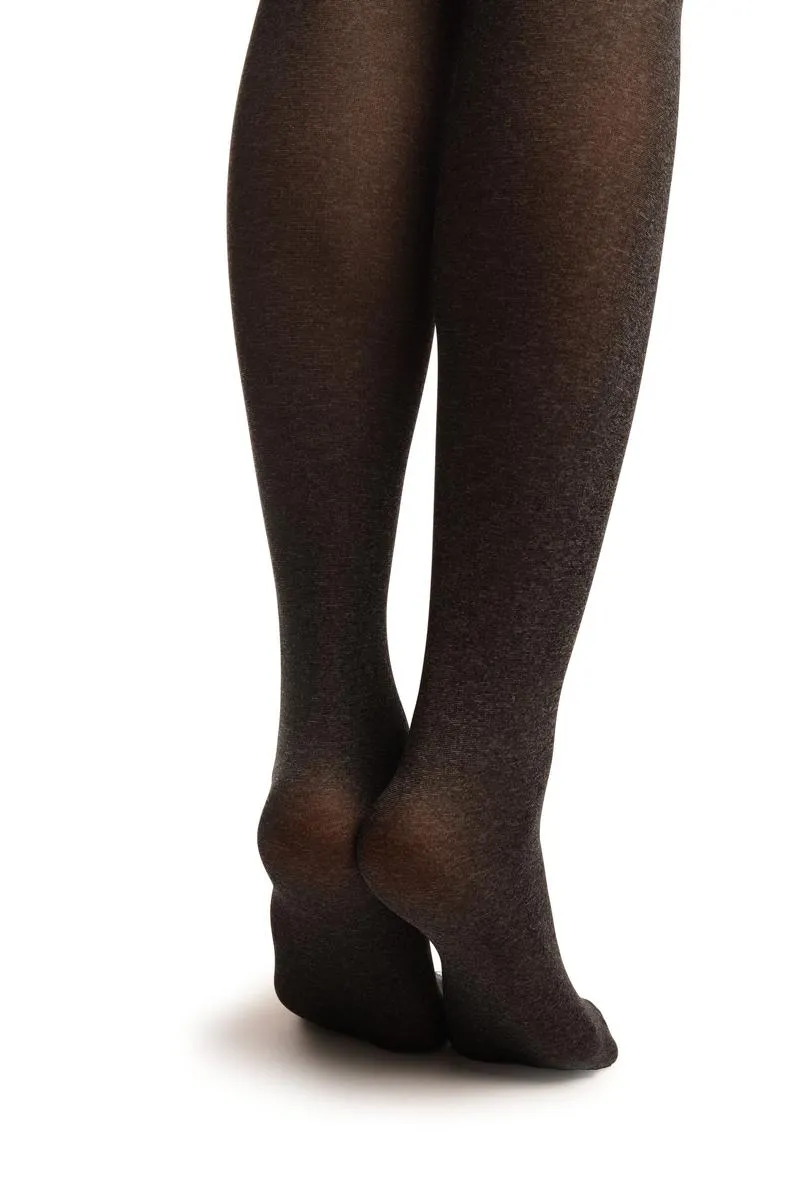 Black & Grey Melange & Striper Top Tights