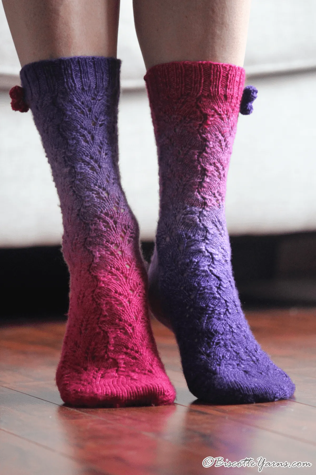 Blueberry Mocktail Socks Pattern