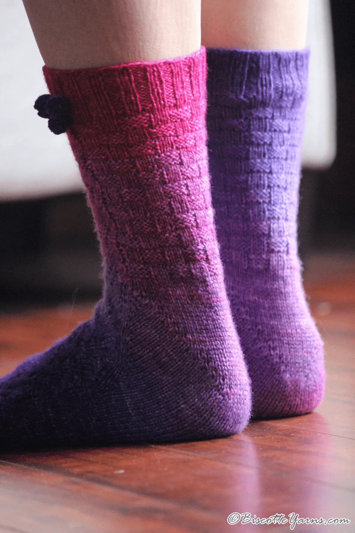 Blueberry Mocktail Socks Pattern