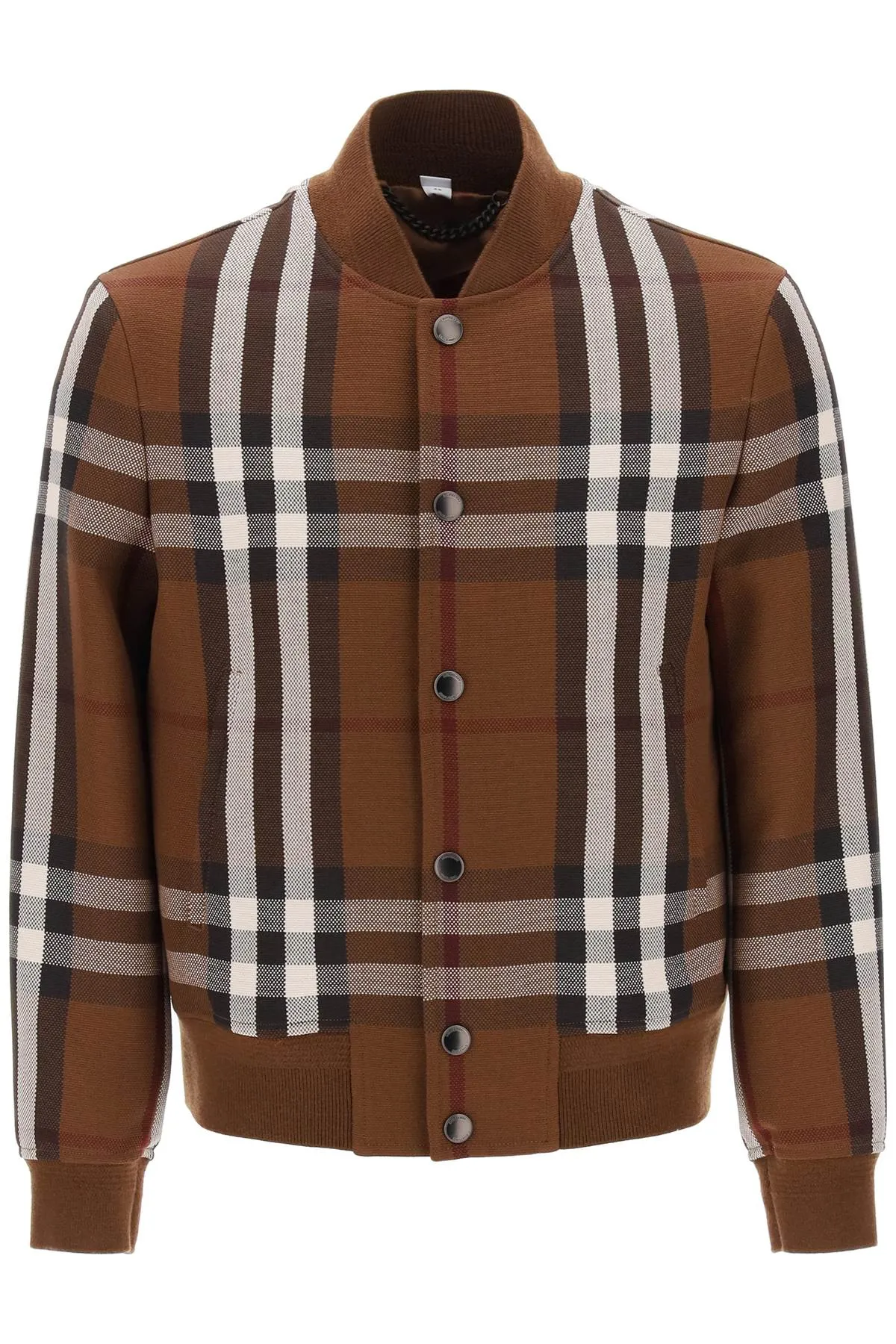 Bomber Jacket With Burberry Check Motif