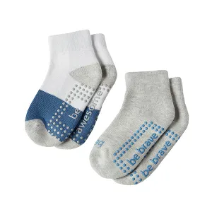 Boys 2 Pack Grip Socks 2T-4T (Max)