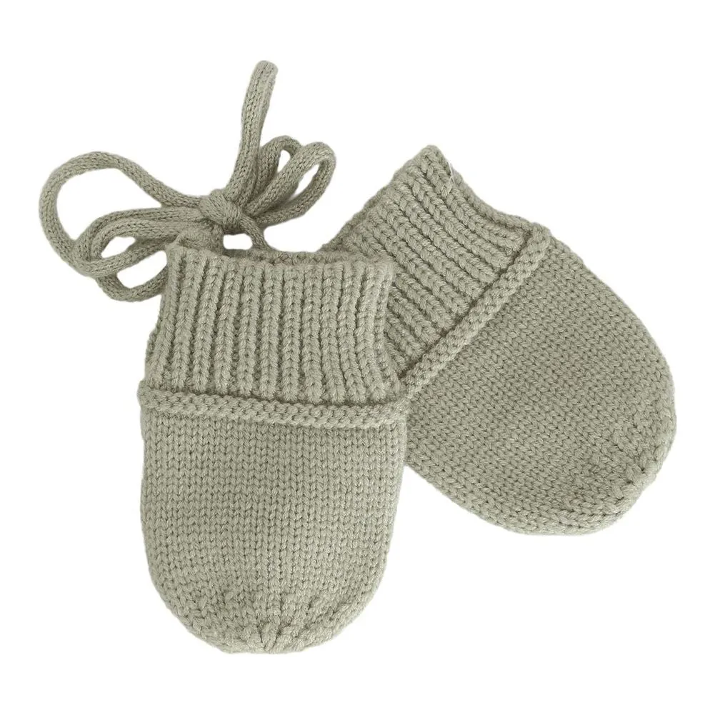 Calikids Cashmere-Feel Knit Newborn Mittens