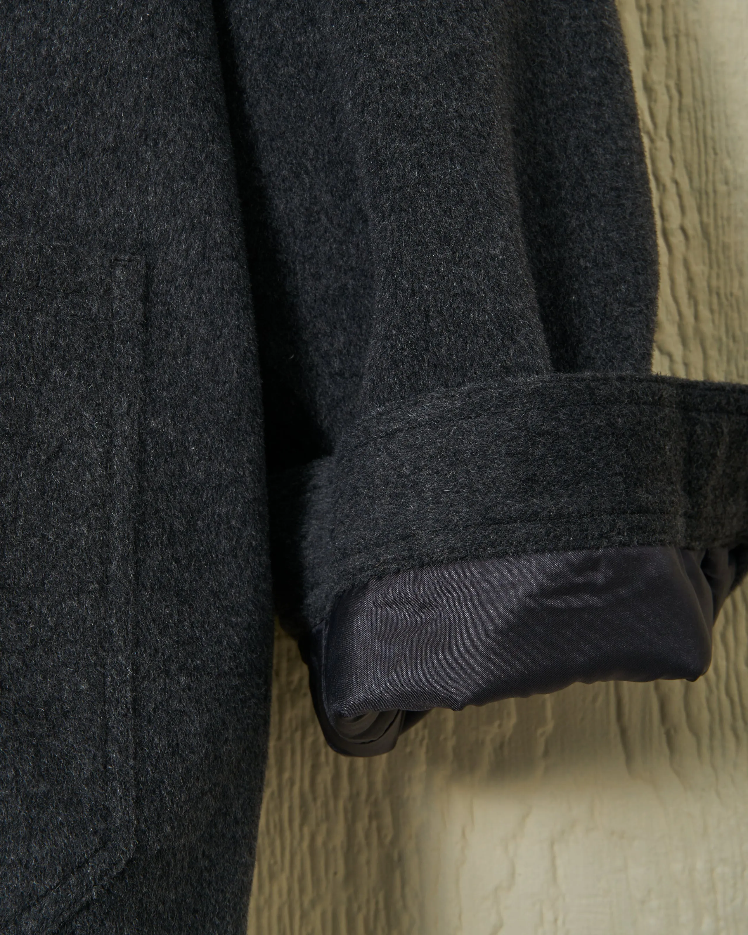 Camelhair French Workman's Jacket in Charcoal