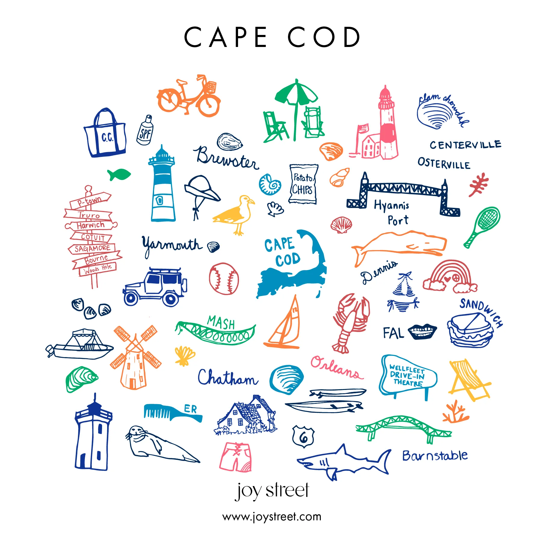 Cape Cod Two Piece Kids Pajamas