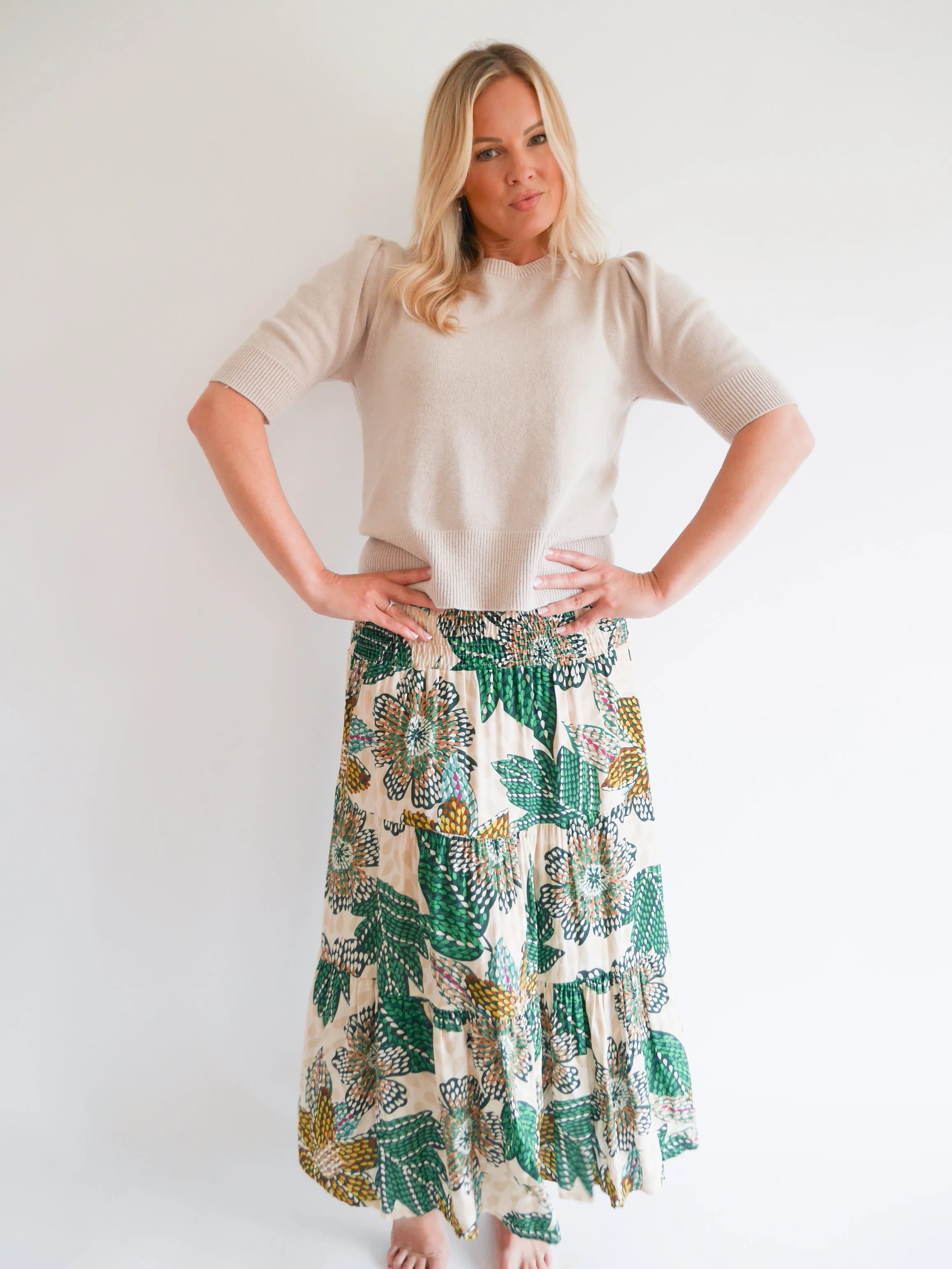 Cara Skirt Dress Green