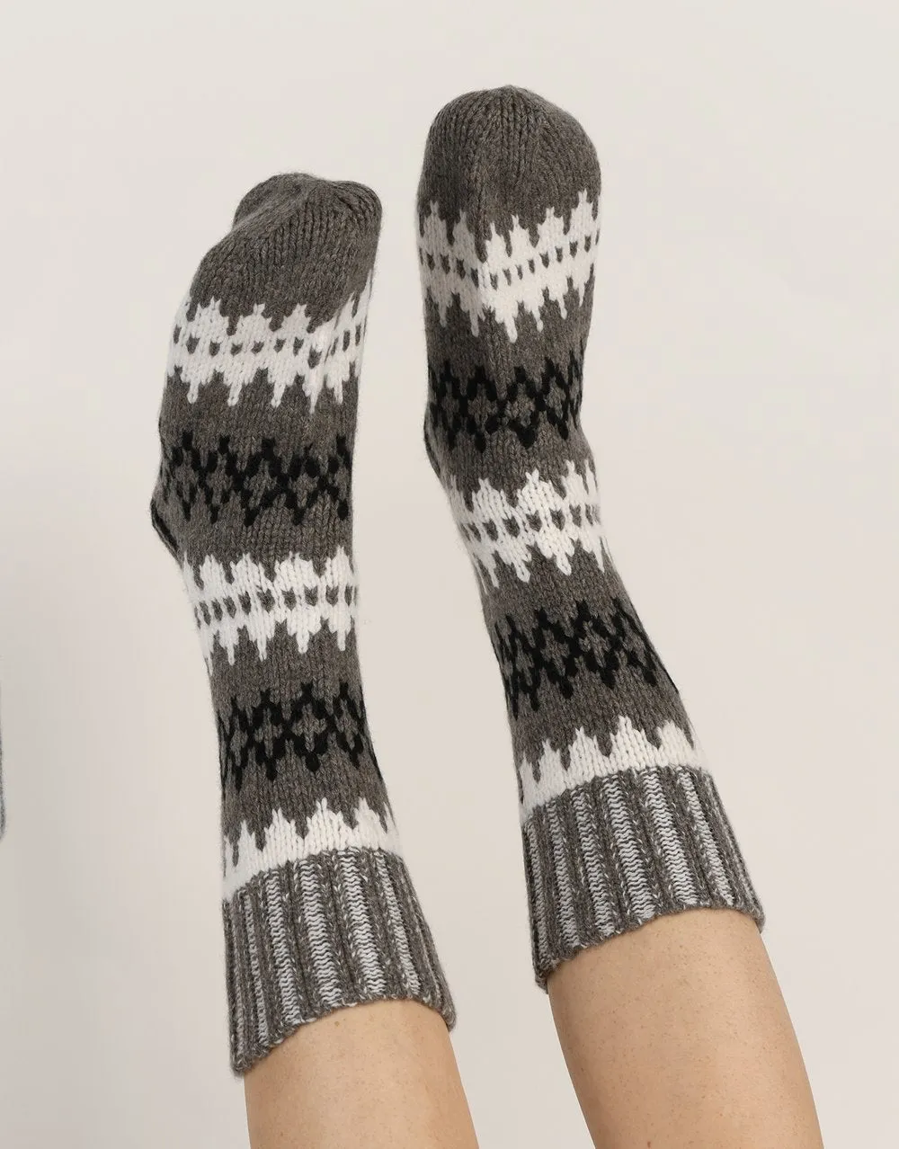 Cara Socks in Bison