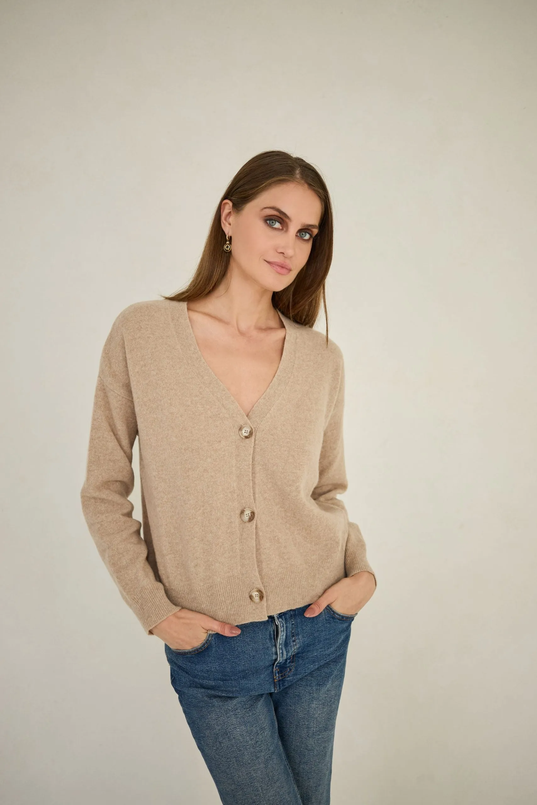 Cardigan Cashmere Beige