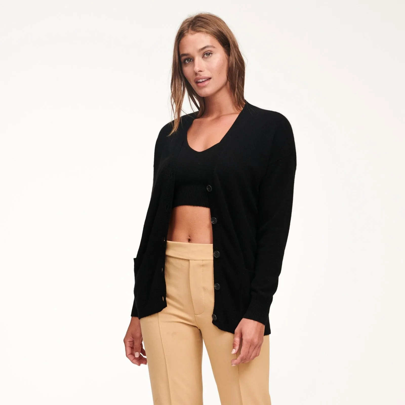 Cashmere Cropped Tank Top