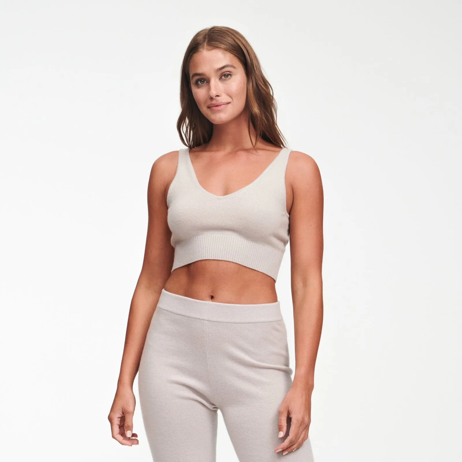 Cashmere Cropped Tank Top