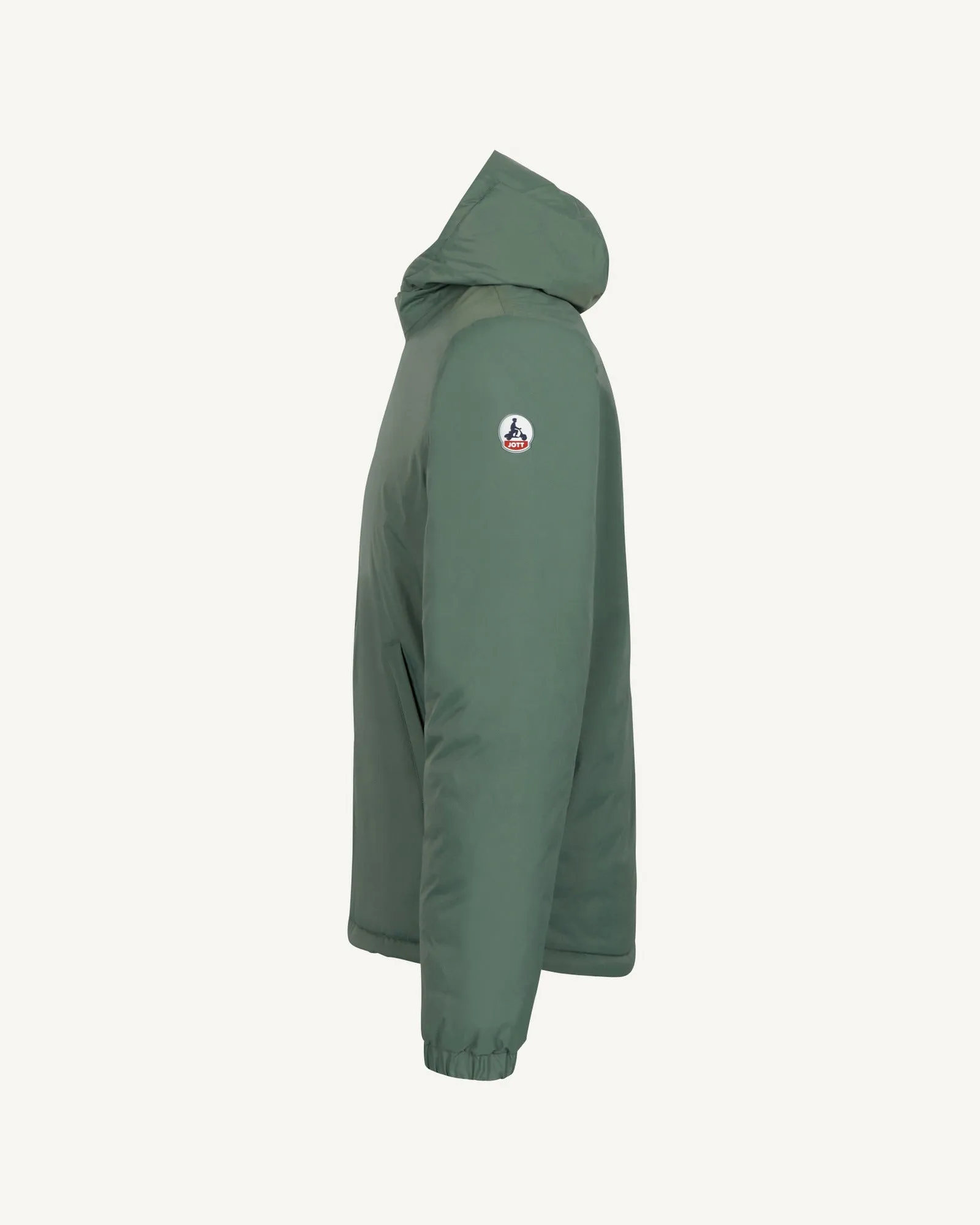 Celadon green/Clay Bergen 2.0 reversible hooded puffer jacket