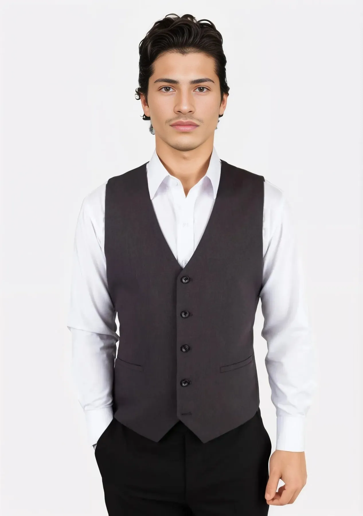 Charcoal Stretch Vest