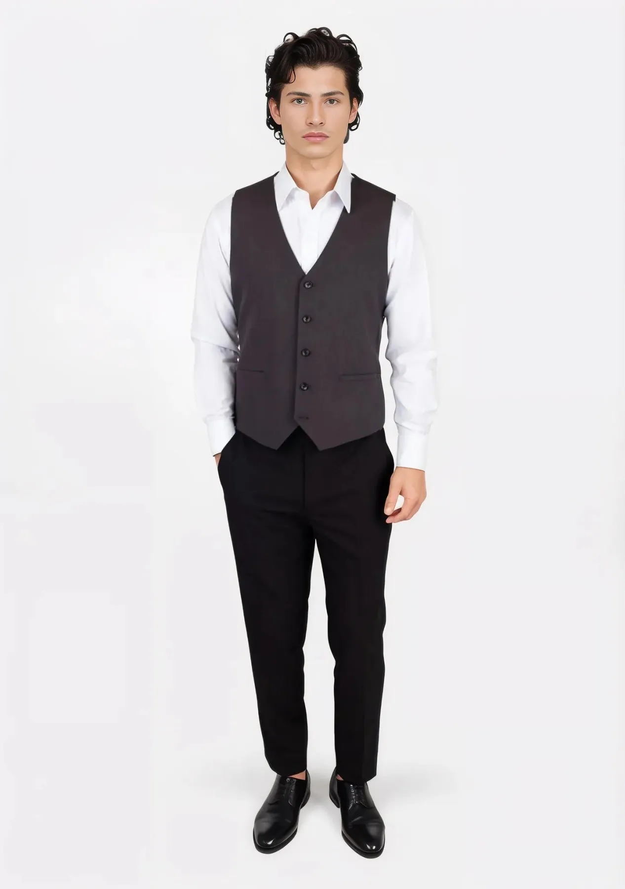 Charcoal Stretch Vest