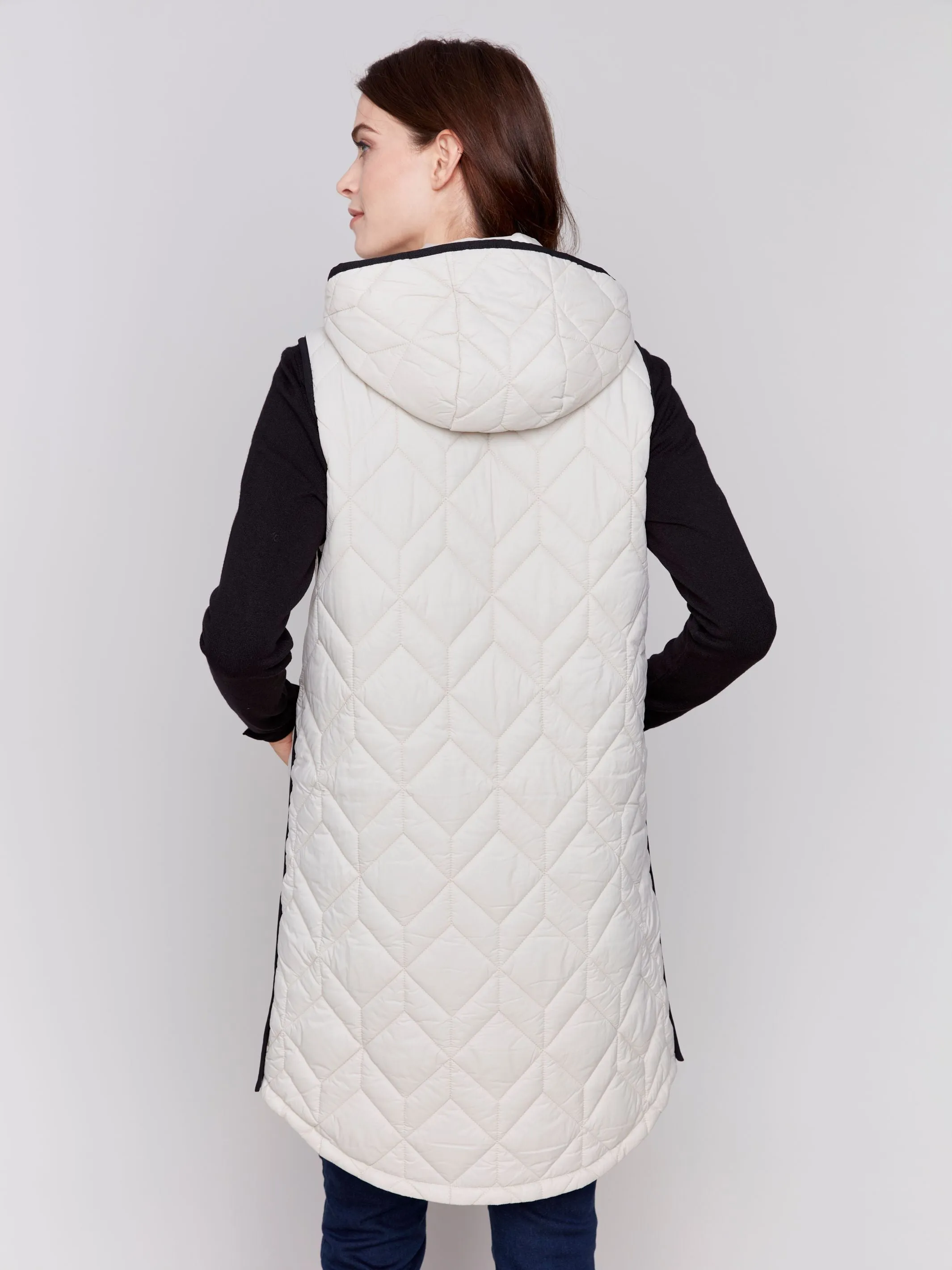 Charlie B- Long Quilted Vest