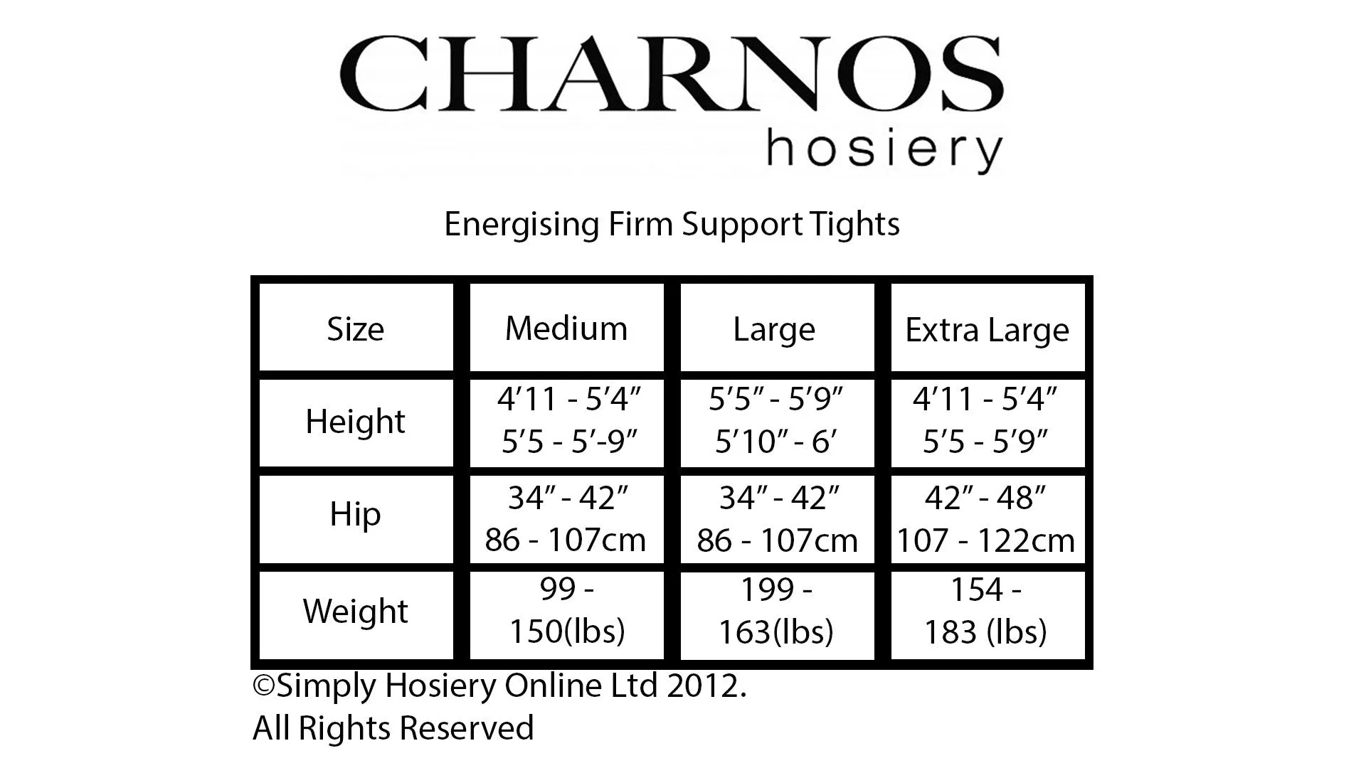 Charnos Energising Firm Support Tights 30 Denier Graduated Compression 7-12mmHg