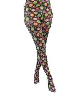 Christmas Ornament Print Tights