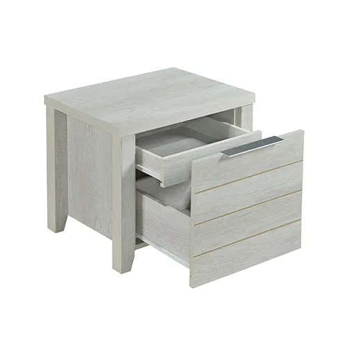 Cielo Bedside Table White Ash