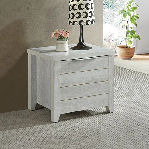 Cielo Bedside Table White Ash