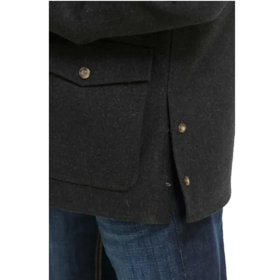 Cinch® Men's Charcoal Wooly Ranch Coat MWJ1571001