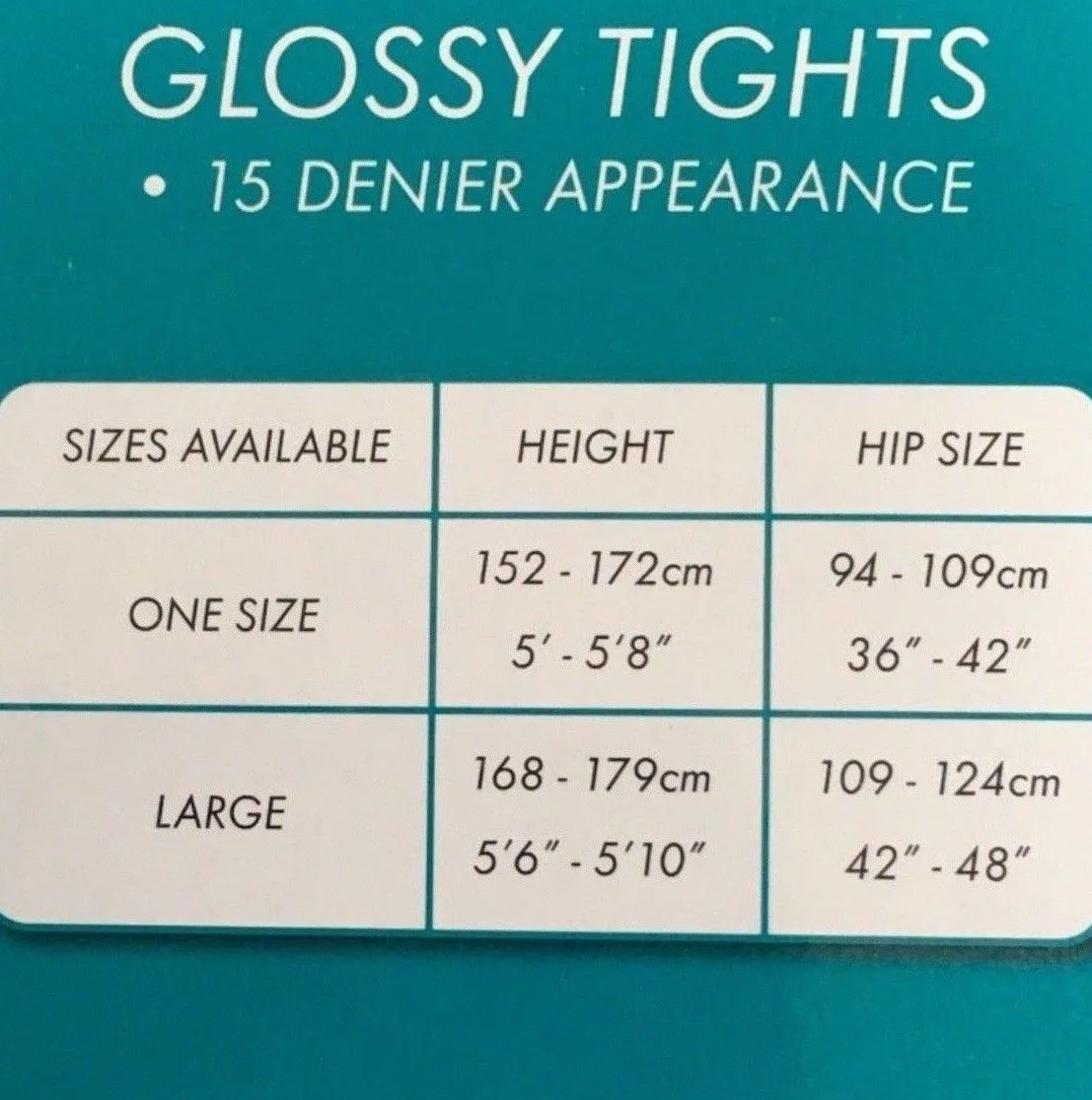 Cindy Sheer Gloss Tights 15 Denier One Size