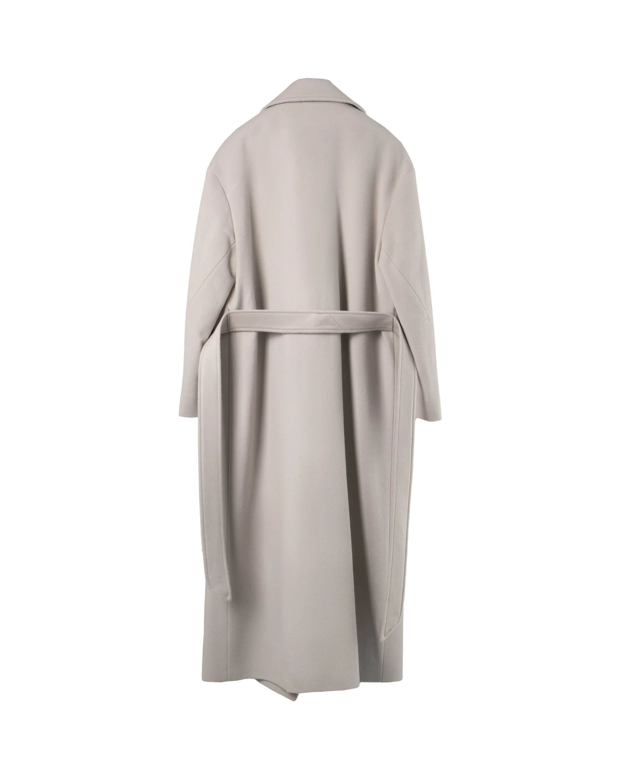 CINZIA ROCCA | 125CM BELTED BIELLA-WOOL COAT