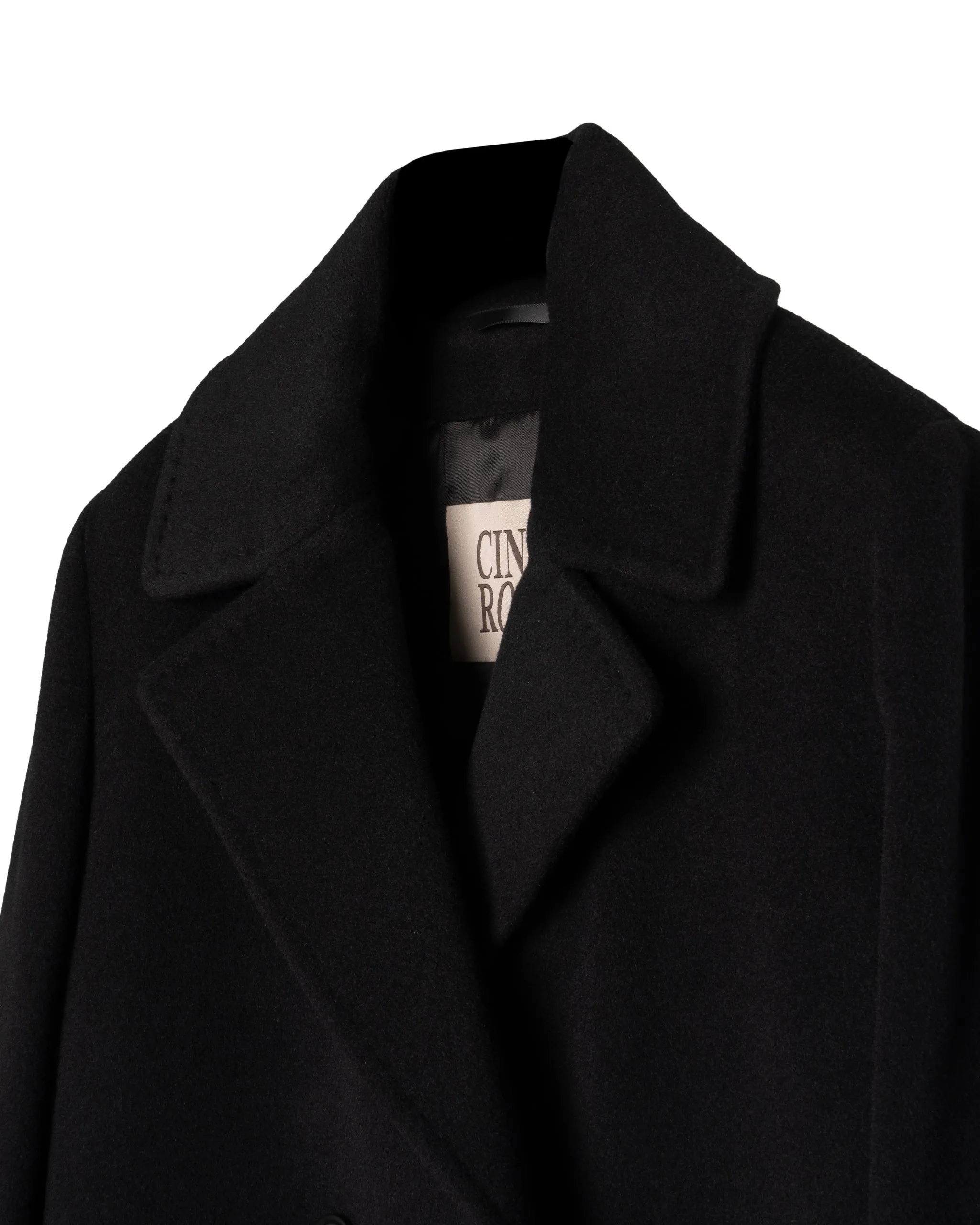 CINZIA ROCCA | 132CM EXTRA LONG DOUBLE BREAST-COAT