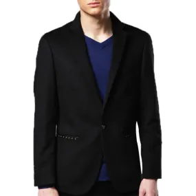 Coats Blazers for Men Black Classical Stylish Woolen Slim