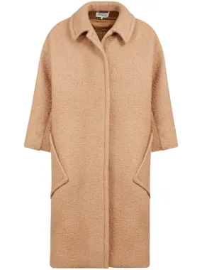 Cocoon Wool Coat - Biscuit