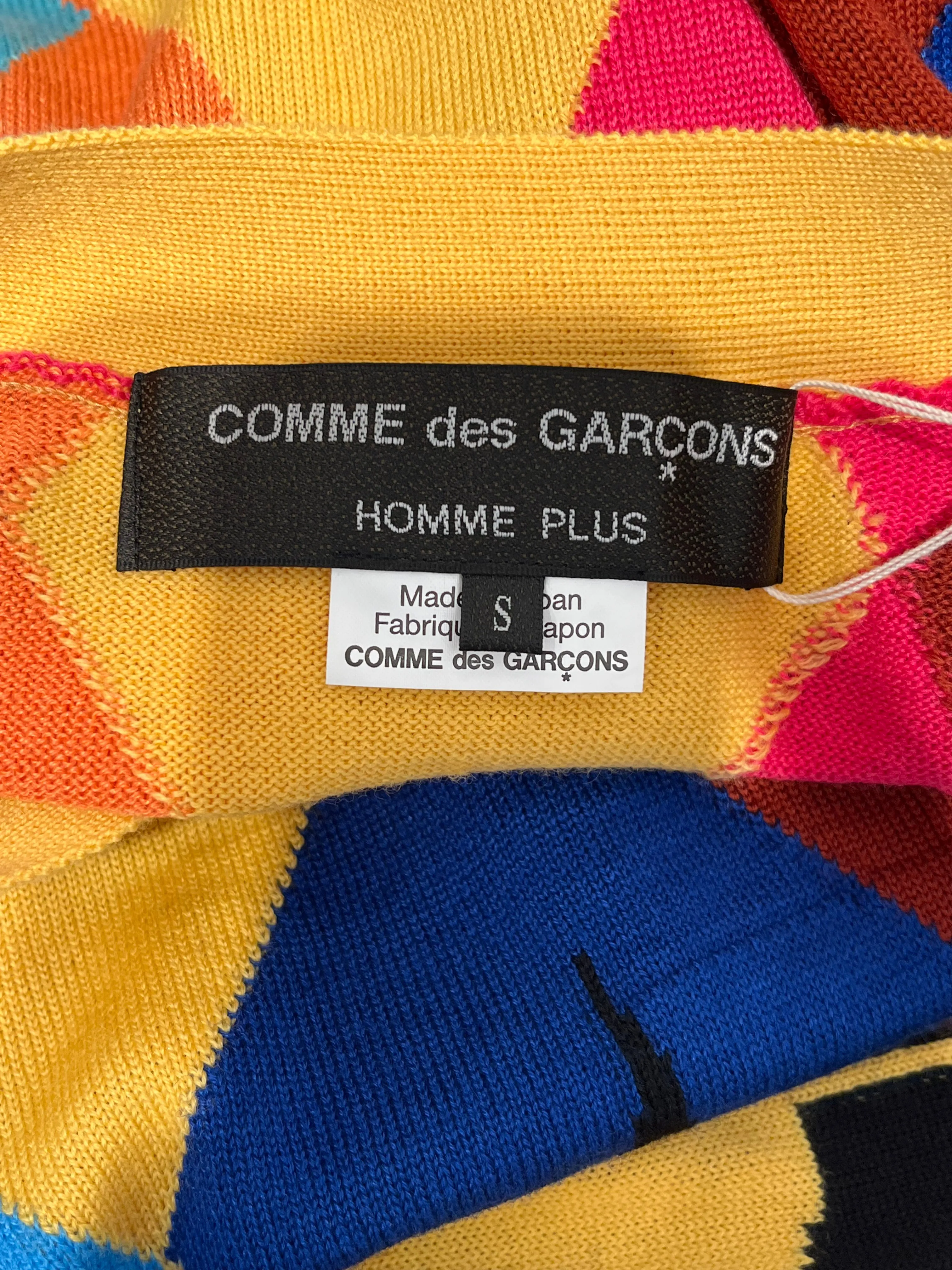 COMME des GARCONS HOMME PLUS/Knitted Vest/S/Multicolor/Wool/PK-N004/PK-N004