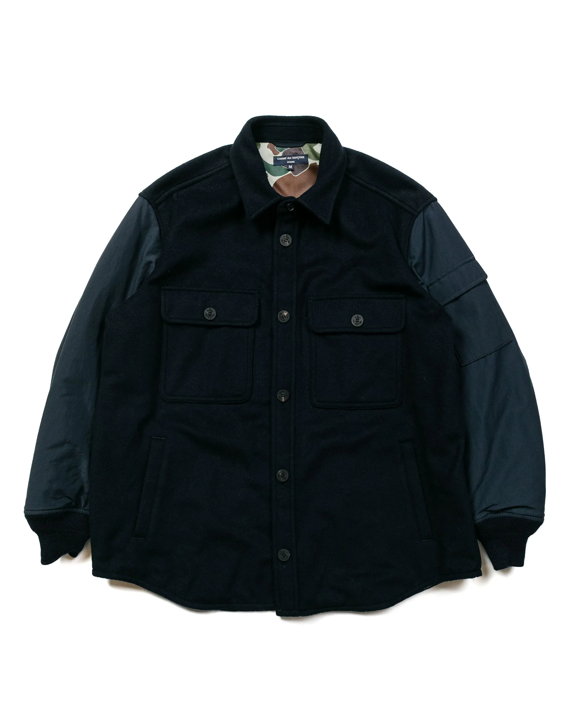 Comme des Garçons HOMME CPO Jacket Charcoal/Black