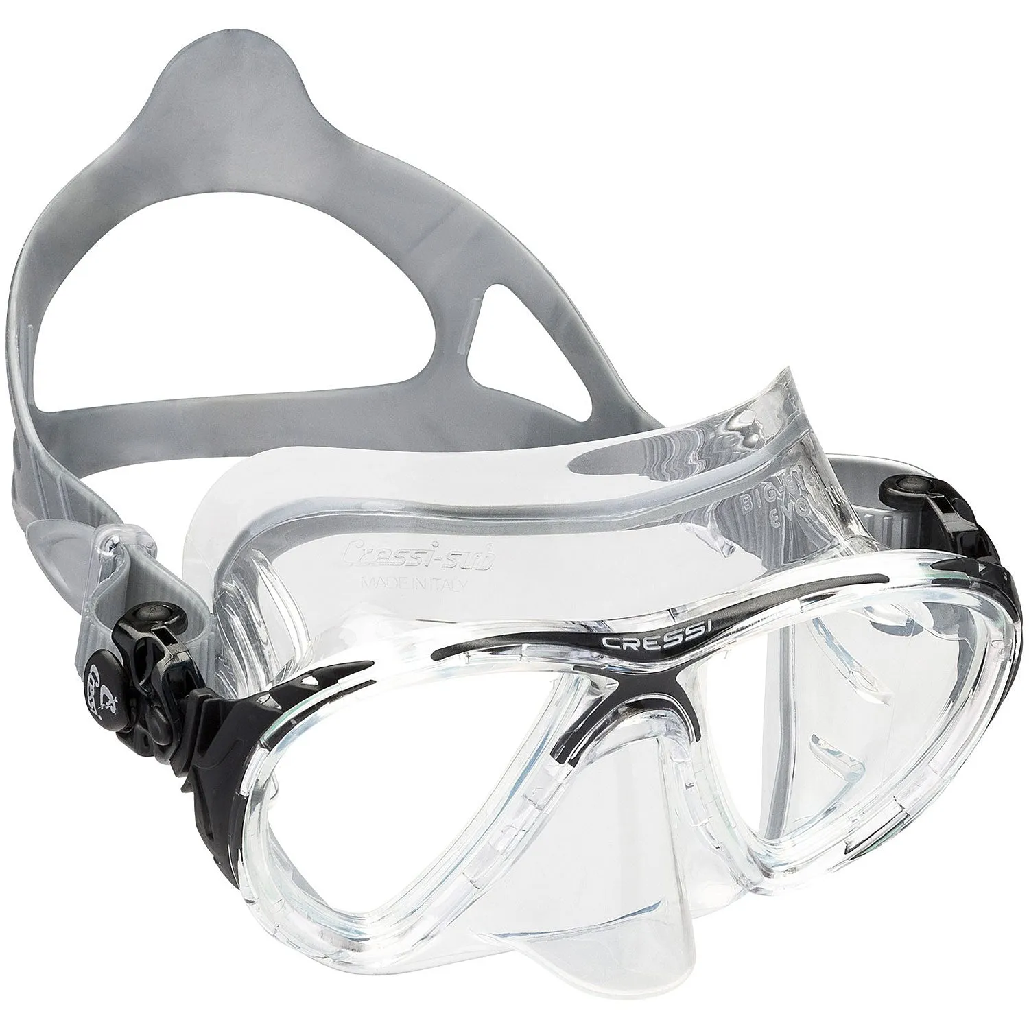 Cressi  Big Eyes Evolution Crystal Adult Size Scuba Mask