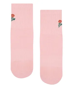 Crew Non Slip Grip Socks - Vintage Rose Berry