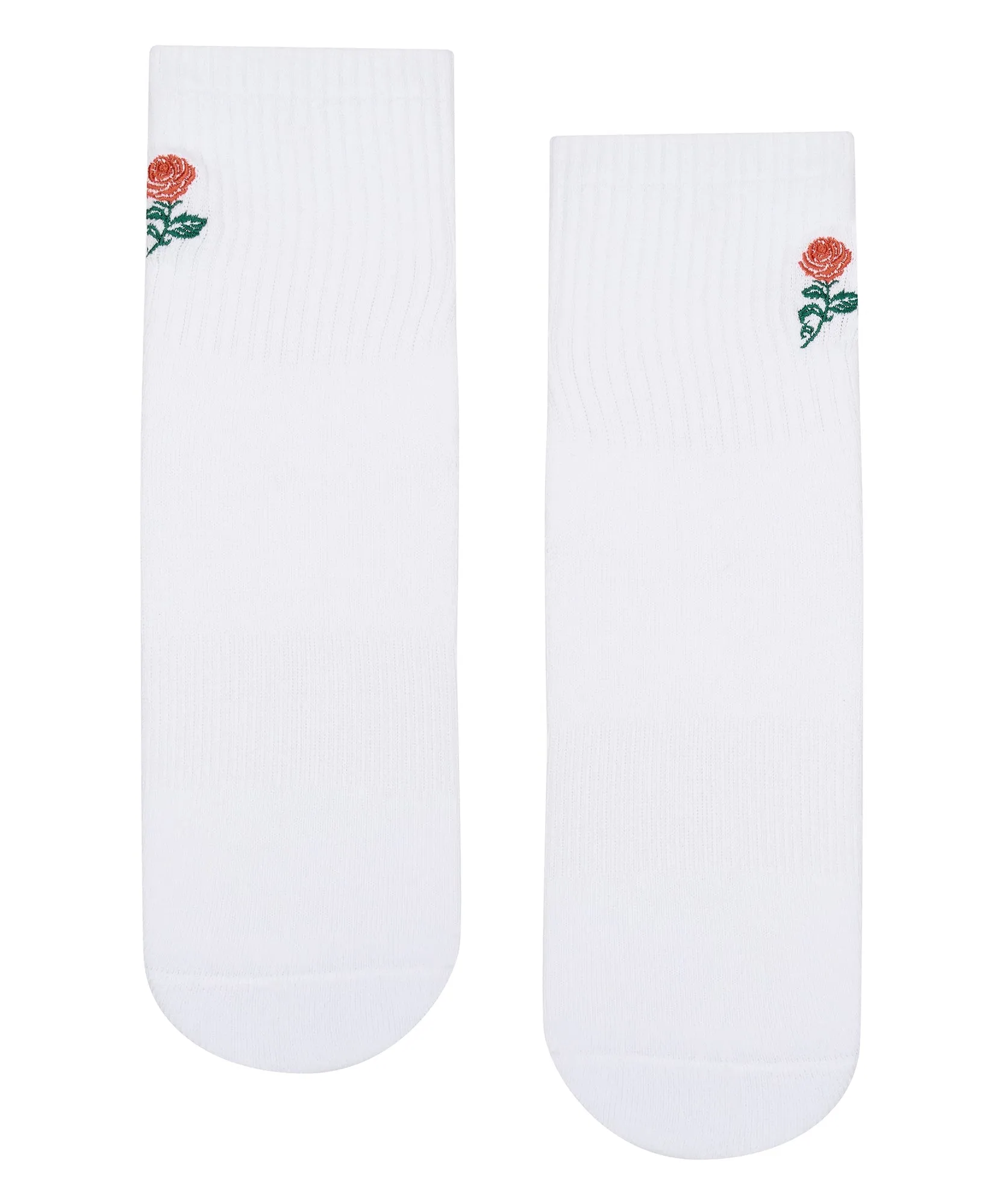 Crew Non Slip Grip Socks - Vintage Rose White